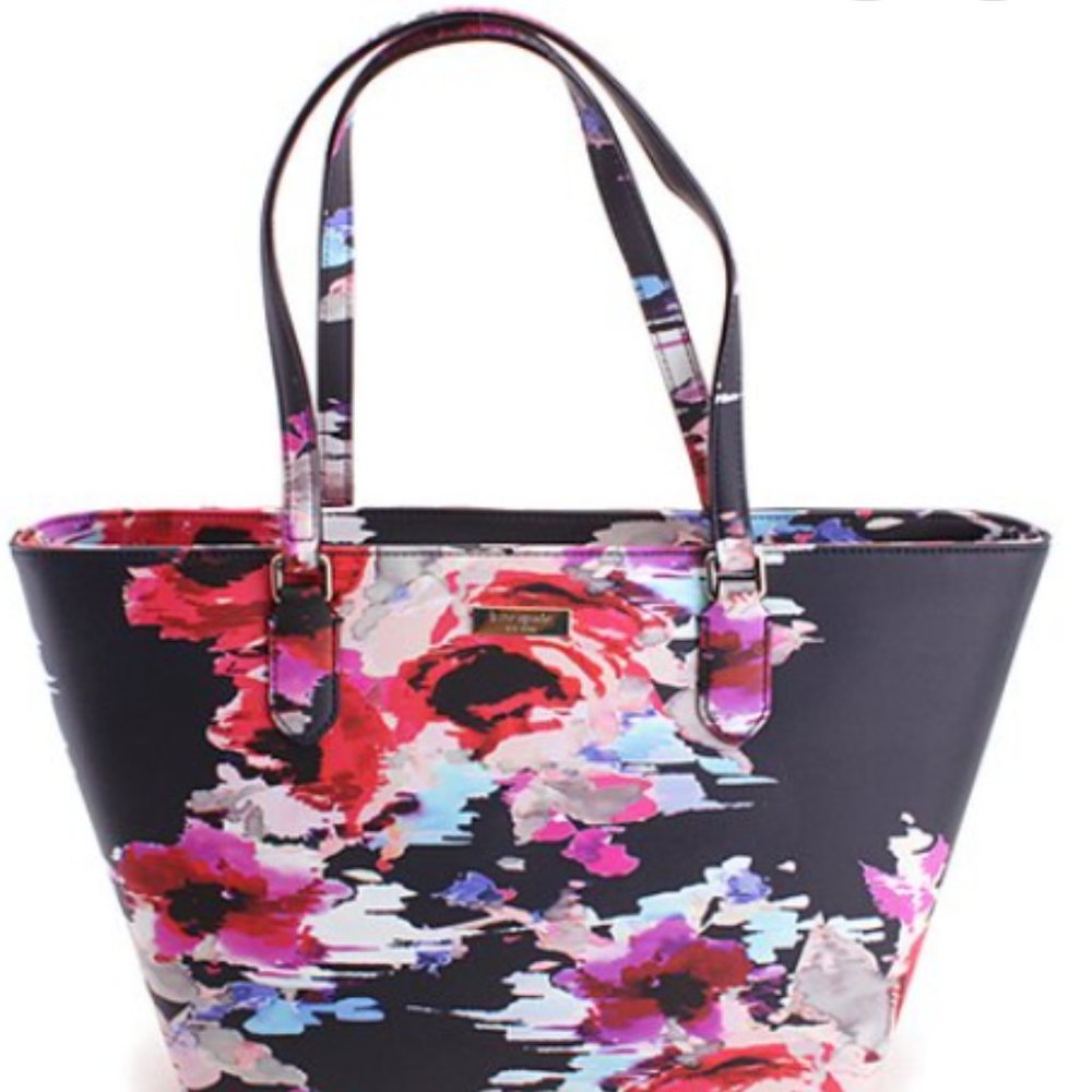 Kate Spade Blurry Floral Small Dally Laurel Way Tote